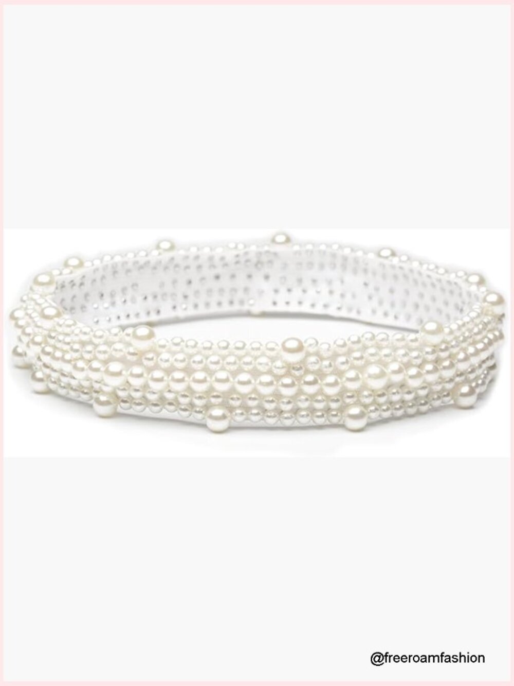 Pearl Hat Band for Fedora Panama Cowboy Sun Hat - Stretchy Elastic Wrap
